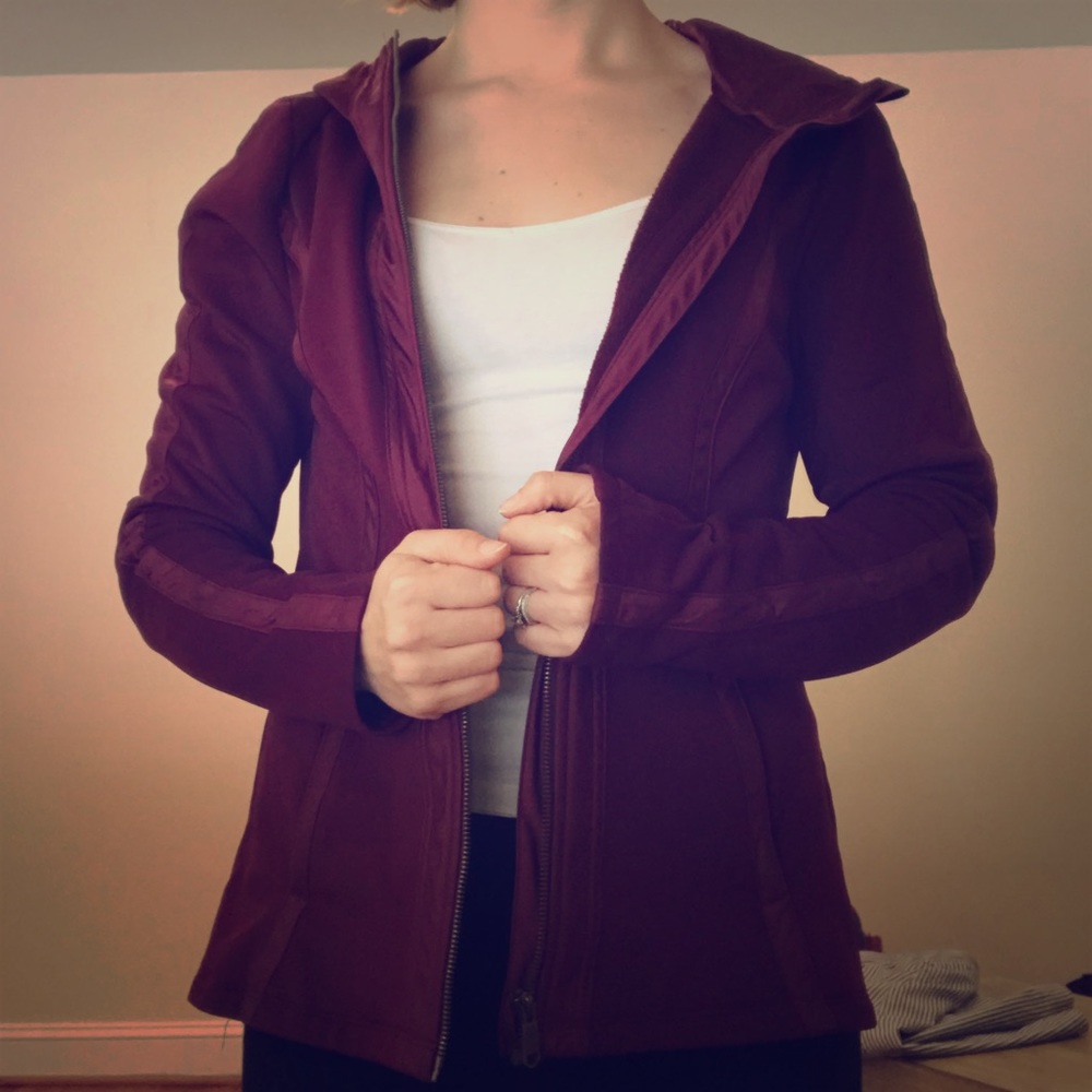 Burgundy Athleta Jacket